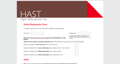 Desktop Screenshot of hast-registration.acer.edu.au